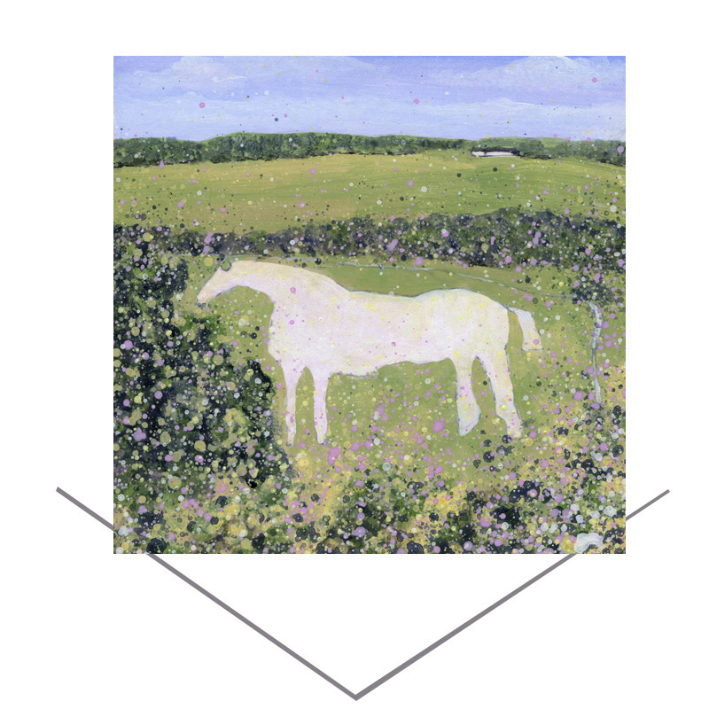 White Horse, Thirsk Greeting Card