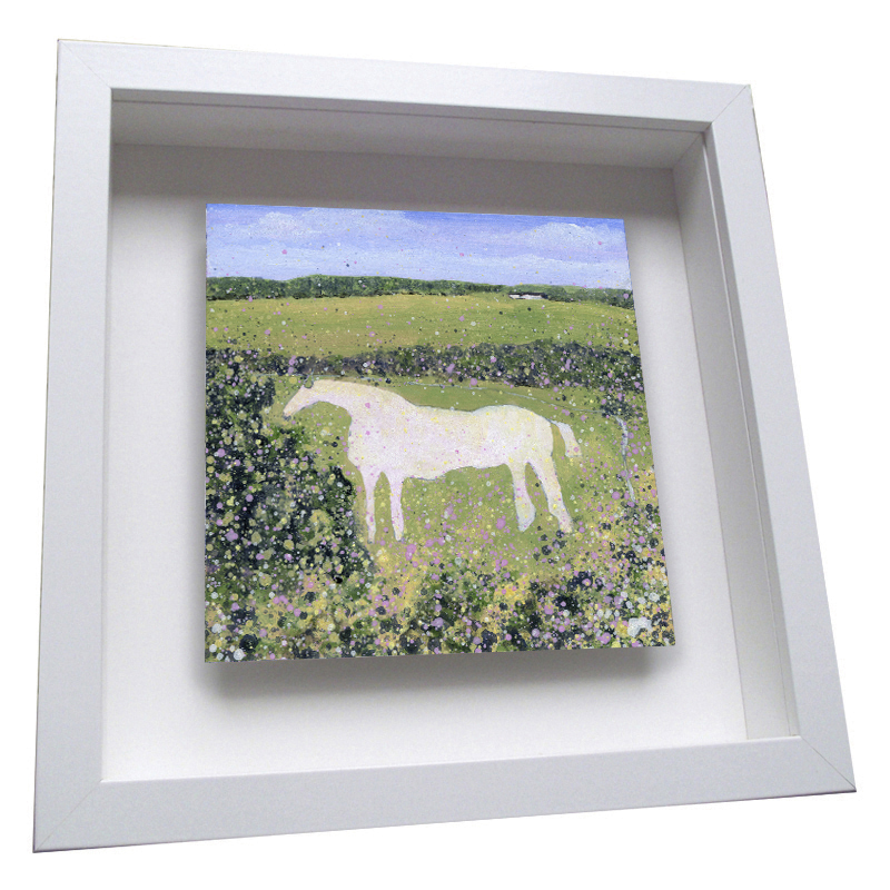 White Horse, Thirsk - Framed Tile