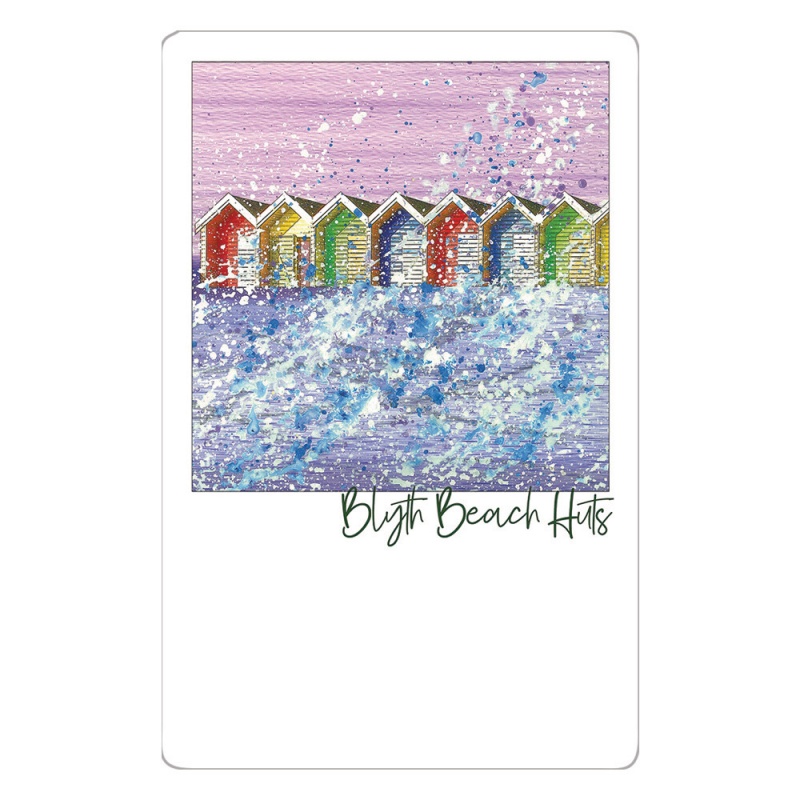 Beach Huts Postcard