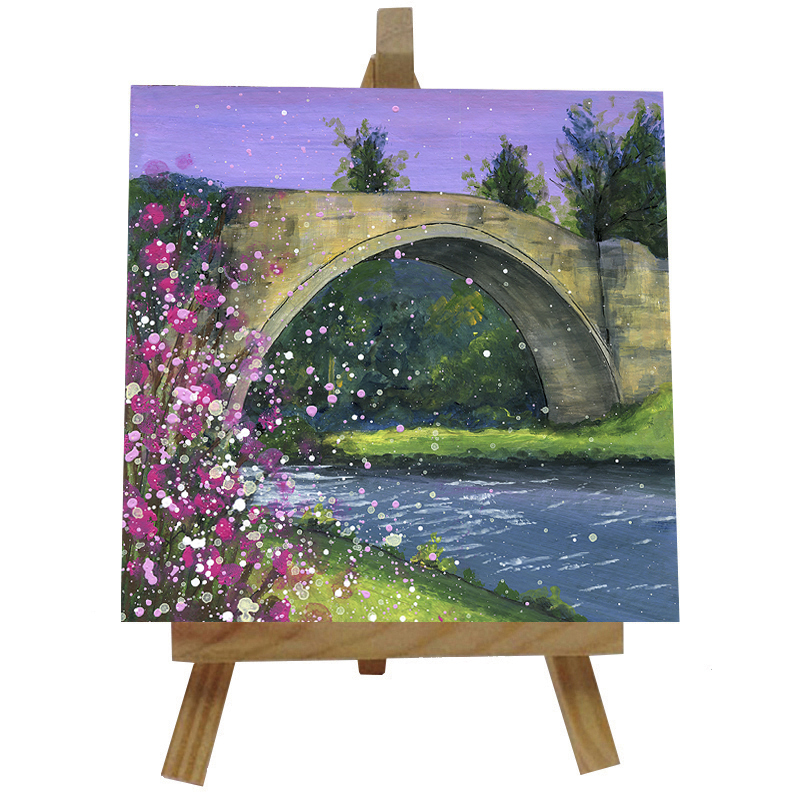 Brig o'Doon Tile with Easel