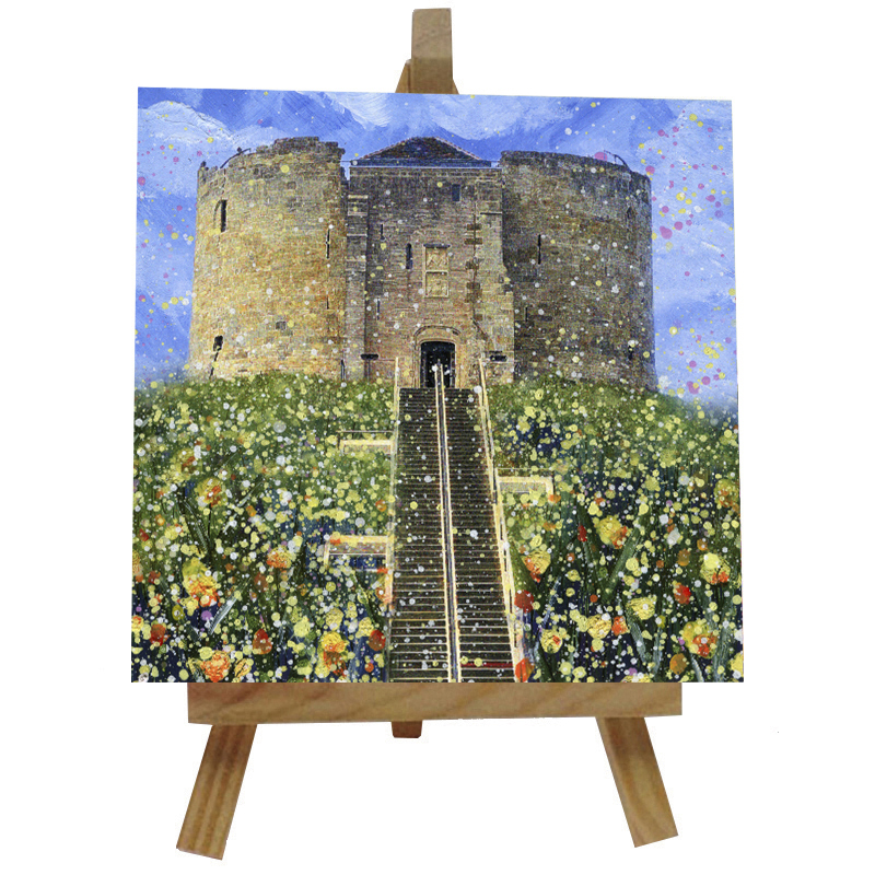 Clifford's Tower Tile  with Easel