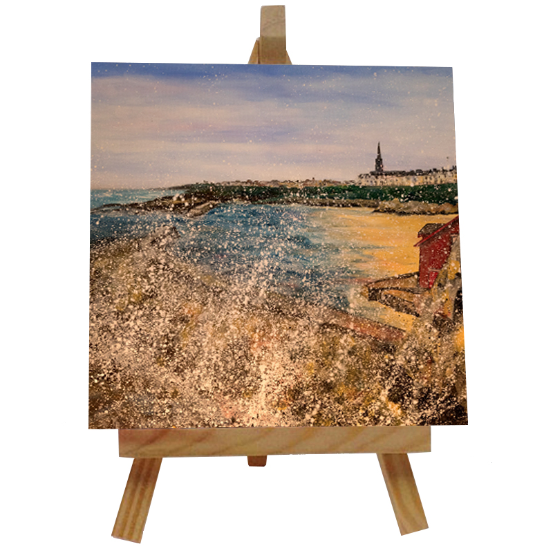 Cullercoats Tile with Easel