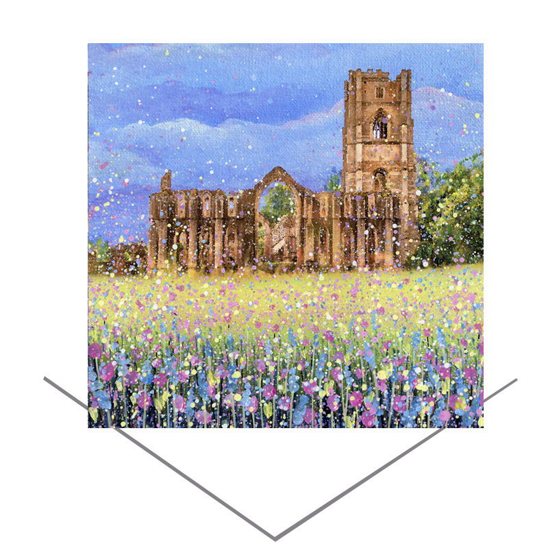 Fountains Abbey Greetings Card