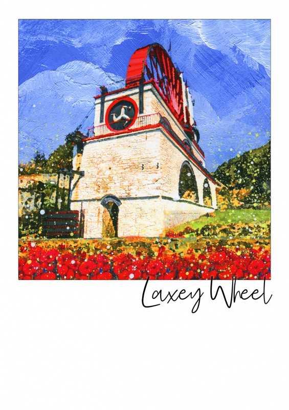Laxey Wheel Postcard