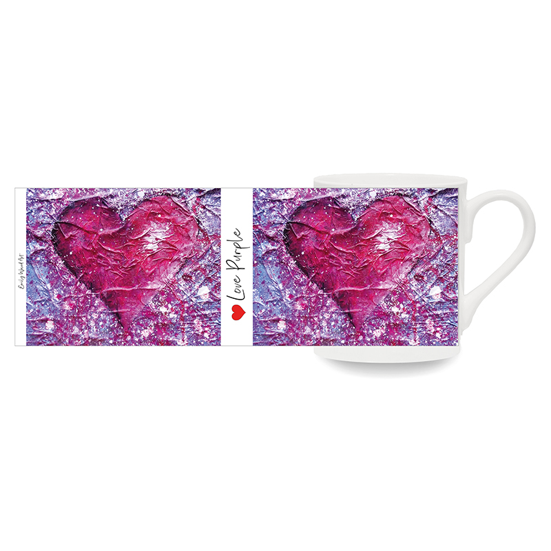 Love Purple  -  Bone China Cups