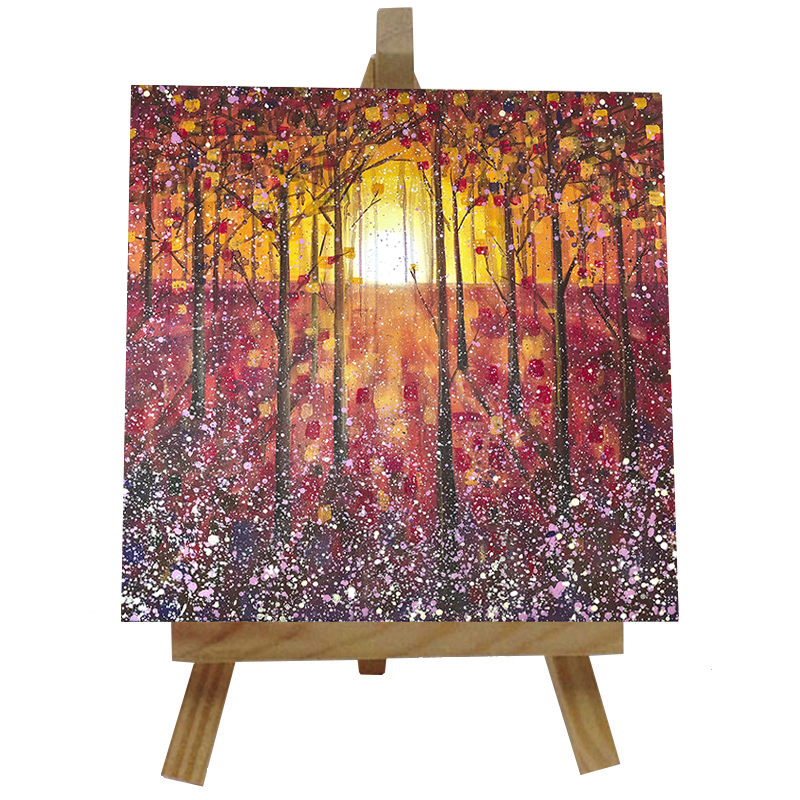 Magical Trees-  Tile with Easel
