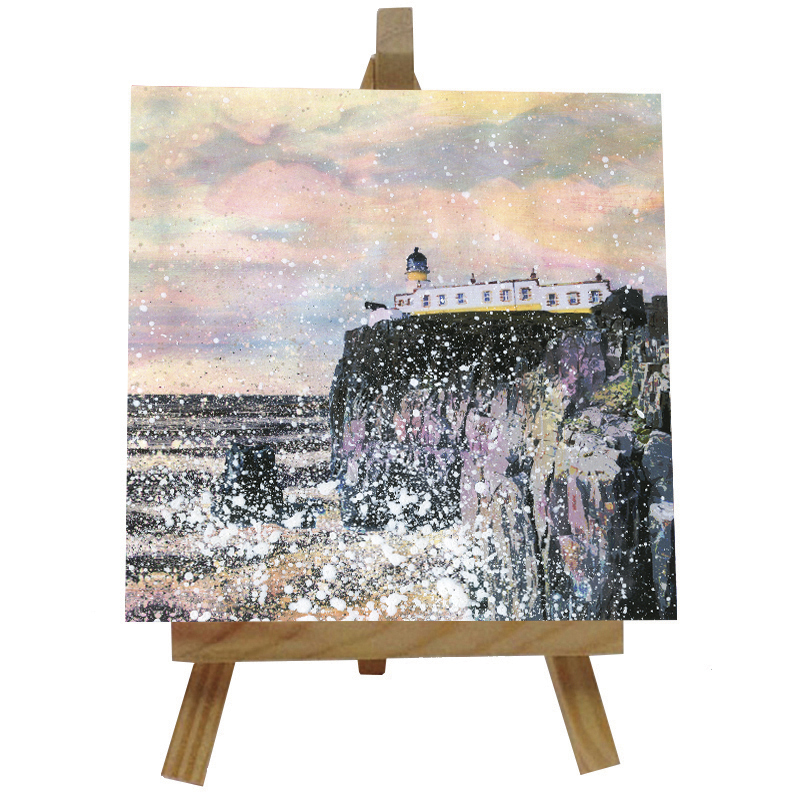 Neist Point Lighthouse  Tile with Easel