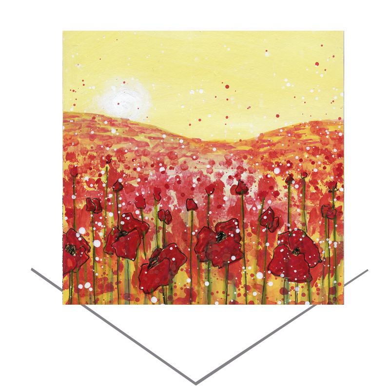 Poppies in the Sunshine Greeting Card