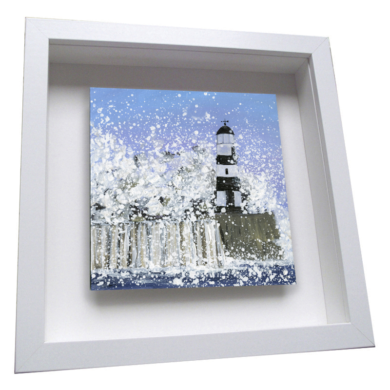 Seaham Lighthouse - Framed Tile