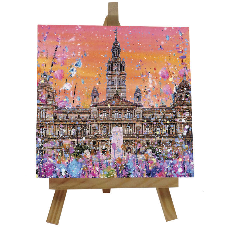 George Square  Tile with Easel
