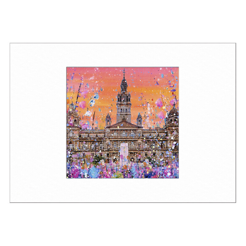 George Square Limited Edition Print with Mount