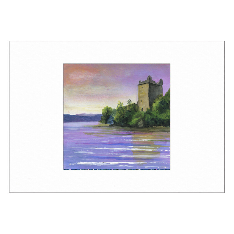 Urquhart Castle Limited Edition Print with Mount