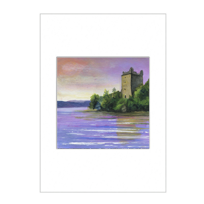 Urquhart Castle Mini Print A4