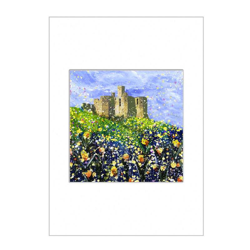 Warkworth Castle Mini Print A4