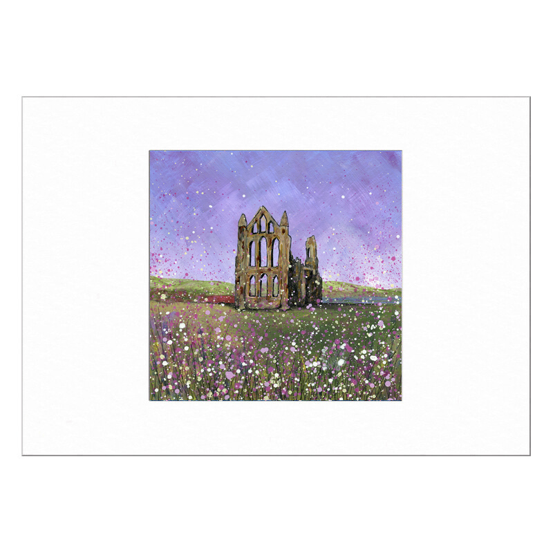 Whitby Abbey Limited Edition Print with Mount